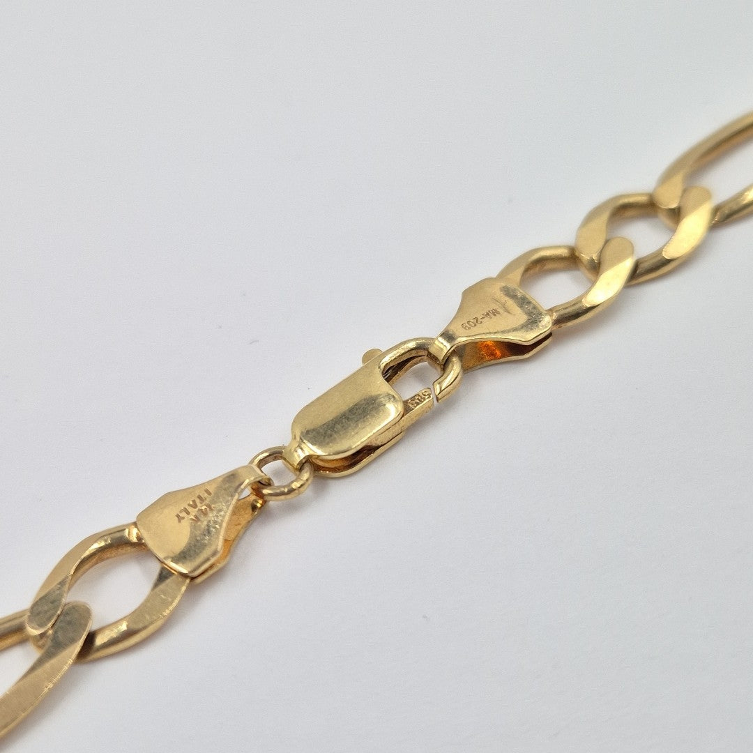 CADENAS CARTIER 3*1 AMARILLA ORO 14K 42.4 (NUEVO)