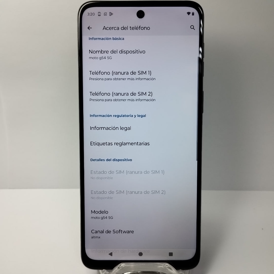 CELULAR MOTOROLA MOTO G54 5G XT2343-1 (2023) 256 GB 8 GB RAM (SEMINUEVO)