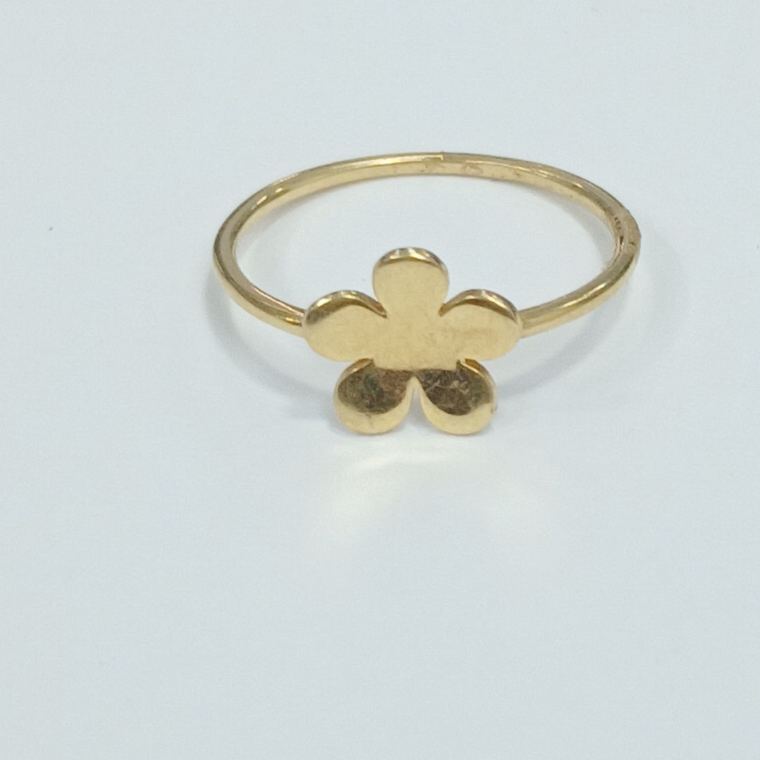 10340AND00065B2717 FRD11A ANILLO DE FLOR ORO 14K 1.3GRS (NUEVO)