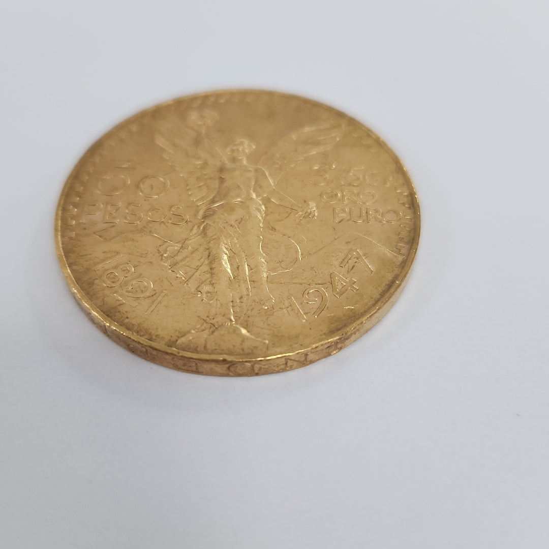 K1 41.6 GRMS 21 K IDENTIFICACIÓN MONEDA NOMINATIVA. MONEDAS PESOS 50 PESO (SEMINUEVO)