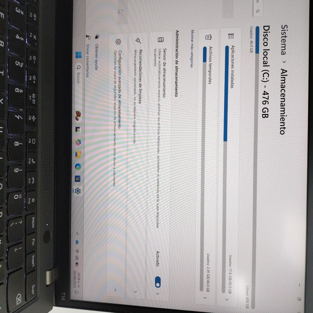 LAPTOP LENOVO THINKPAD T14 GEN 3 (2023) 512 GB SSD 16 GB RAM (SEMINUEVO)
