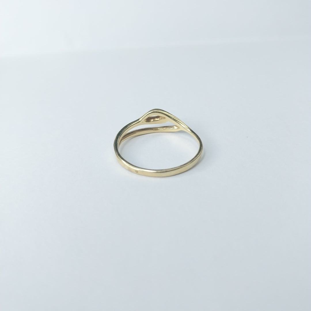 10112AND00075B3087 FRD12 ANILLO 2 HILOS UNIDOS ORO 14K 1.6GRS (NUEVO)