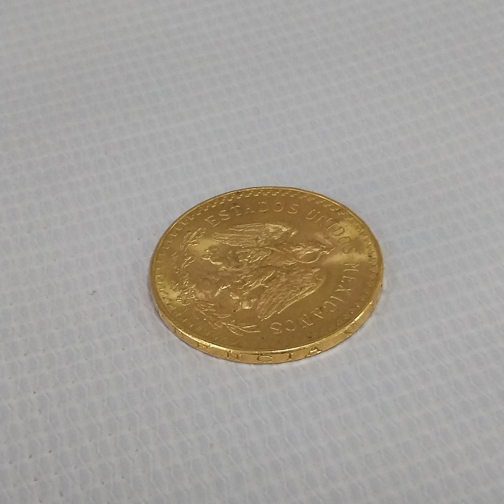 K1 41,60 GRMS - DTO. 0,00 GRMS - 21 K - AVALÚO 76003,20 * IDENTIFICACIÓN MONEDA NOMINATIVA * MONEDAS PESOS 50 PESOS (SEMINUEVO)