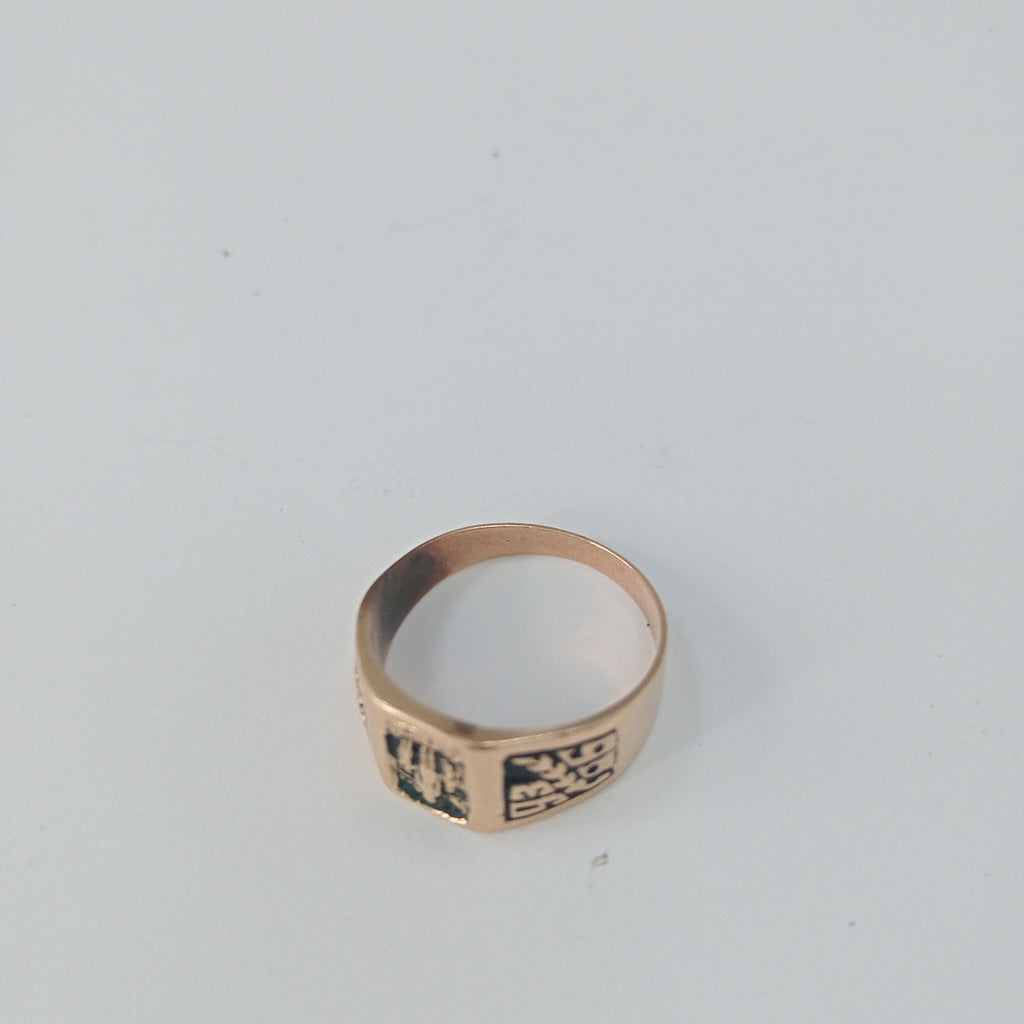 ANILLO DE GRADUACIÓN. ORO. 14 K 3.4 GRMS (SEMINUEVO)