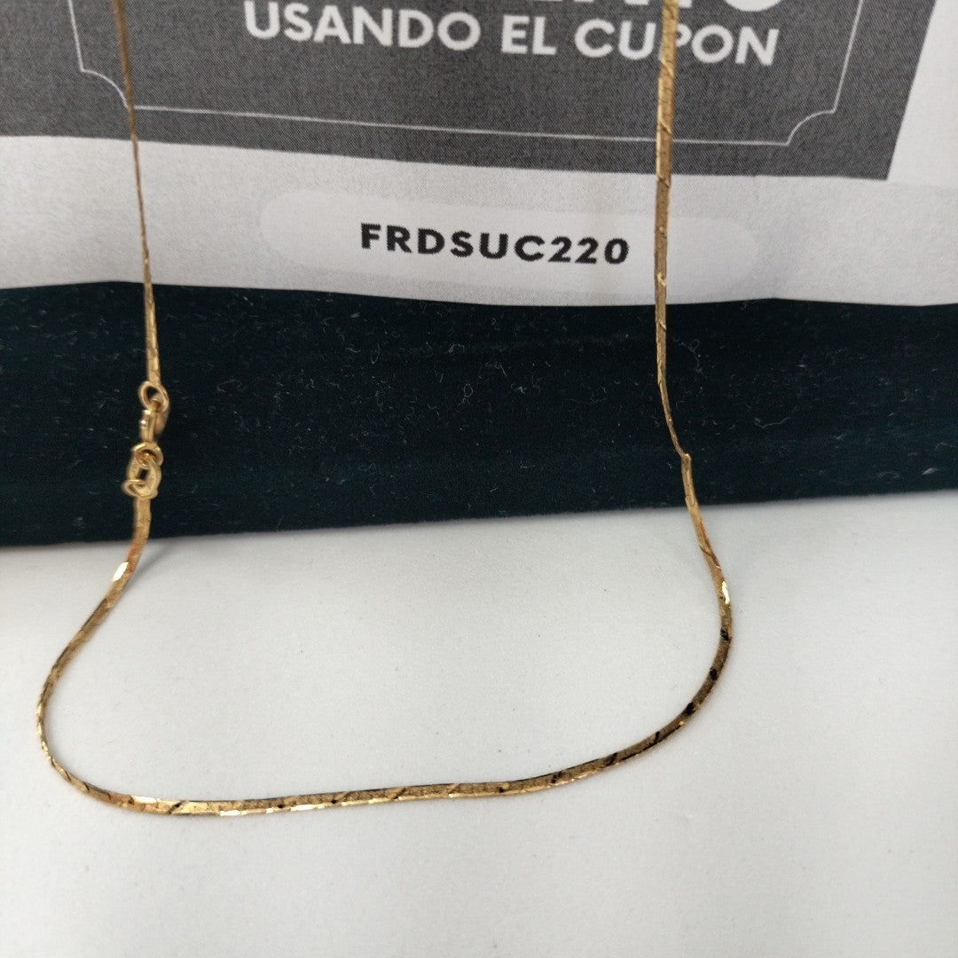 CADENA. ORO. 14 K 2.4 GRMS (SEMINUEVO)