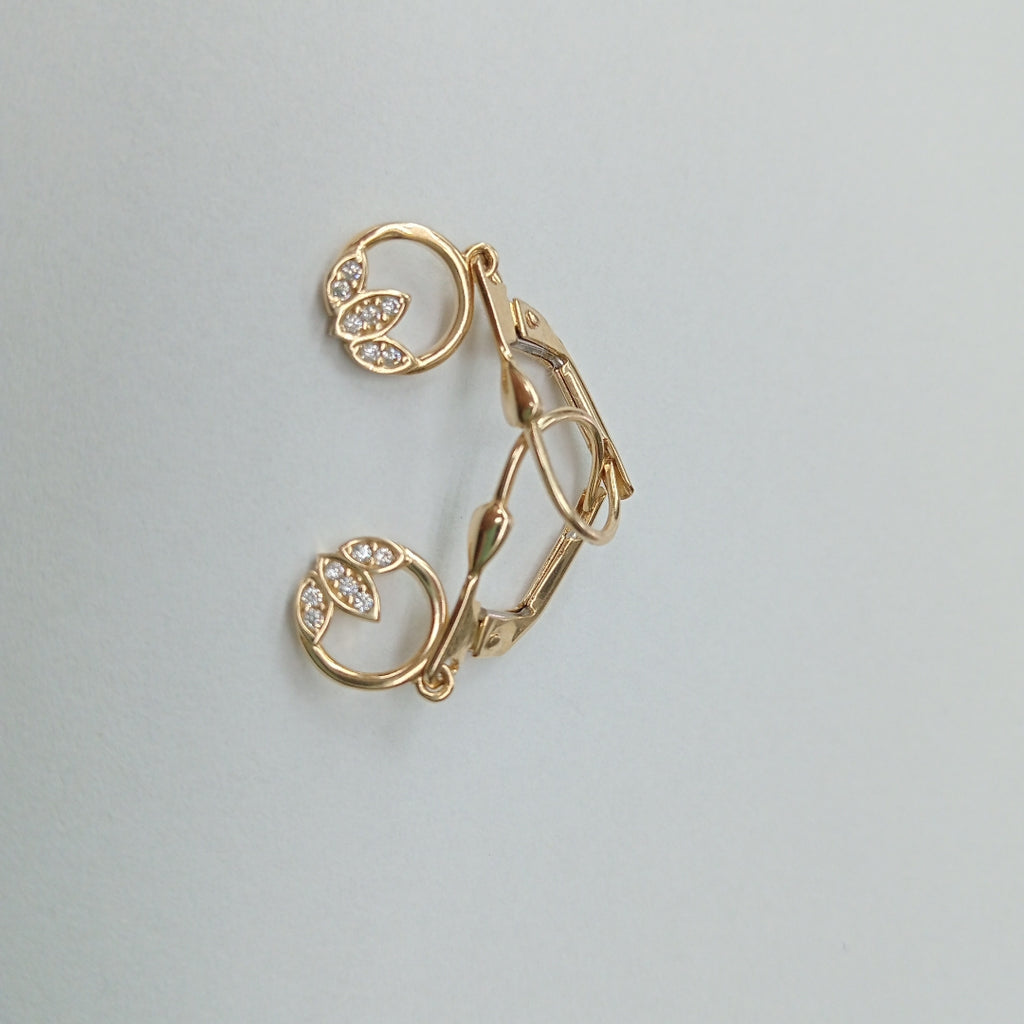 BROQUELES ORO 14K 2 (NUEVO)