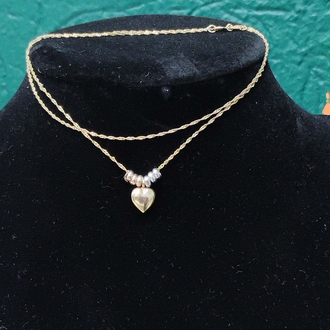 DIJE,GARGANTILLA ORO,ORO COMBINADO 14 K 1,50 GRMS (SEMINUEVO)