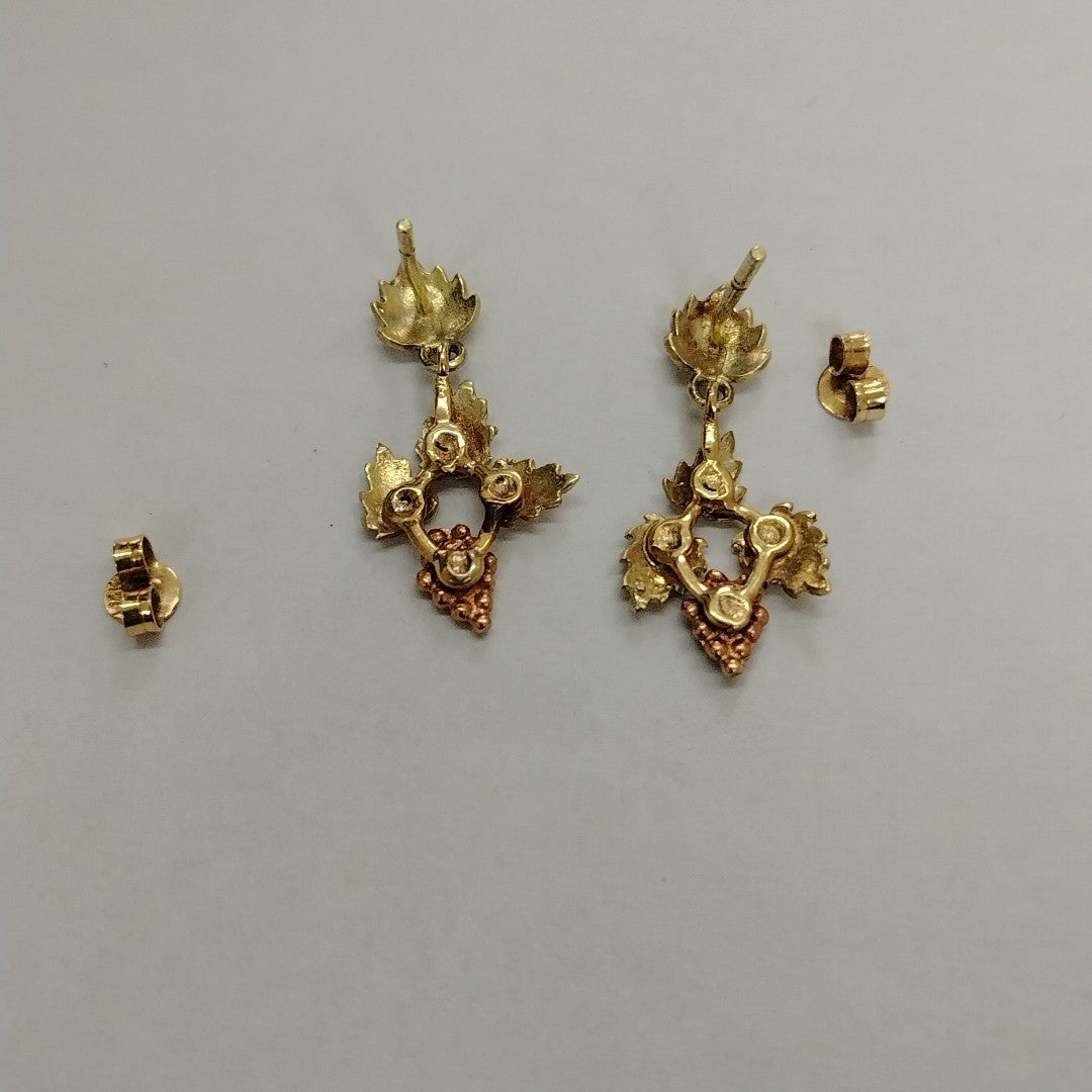 ARETES PAR. ORO. 14 K 3.5 GRMS (SEMINUEVO)