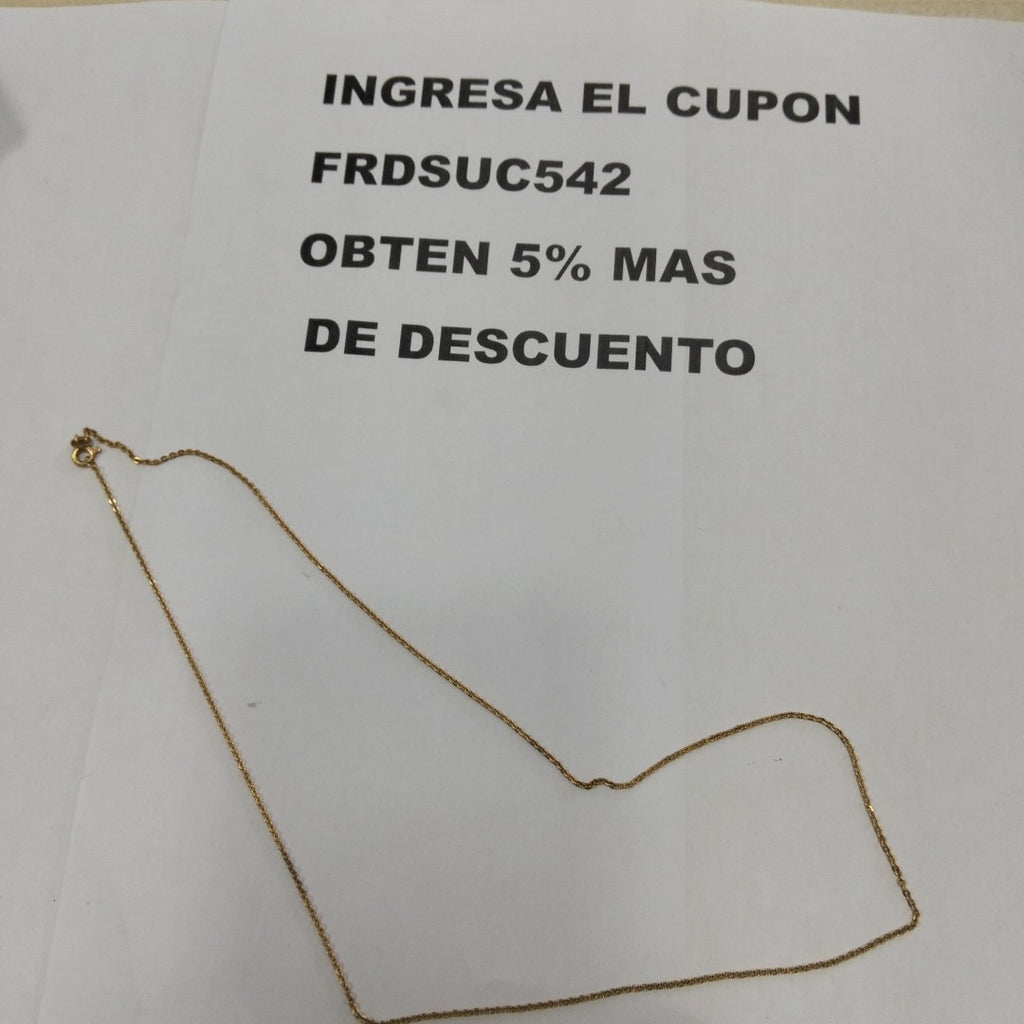 CADENA. ORO. 18 K 3.8 GRMS (SEMINUEVO)
