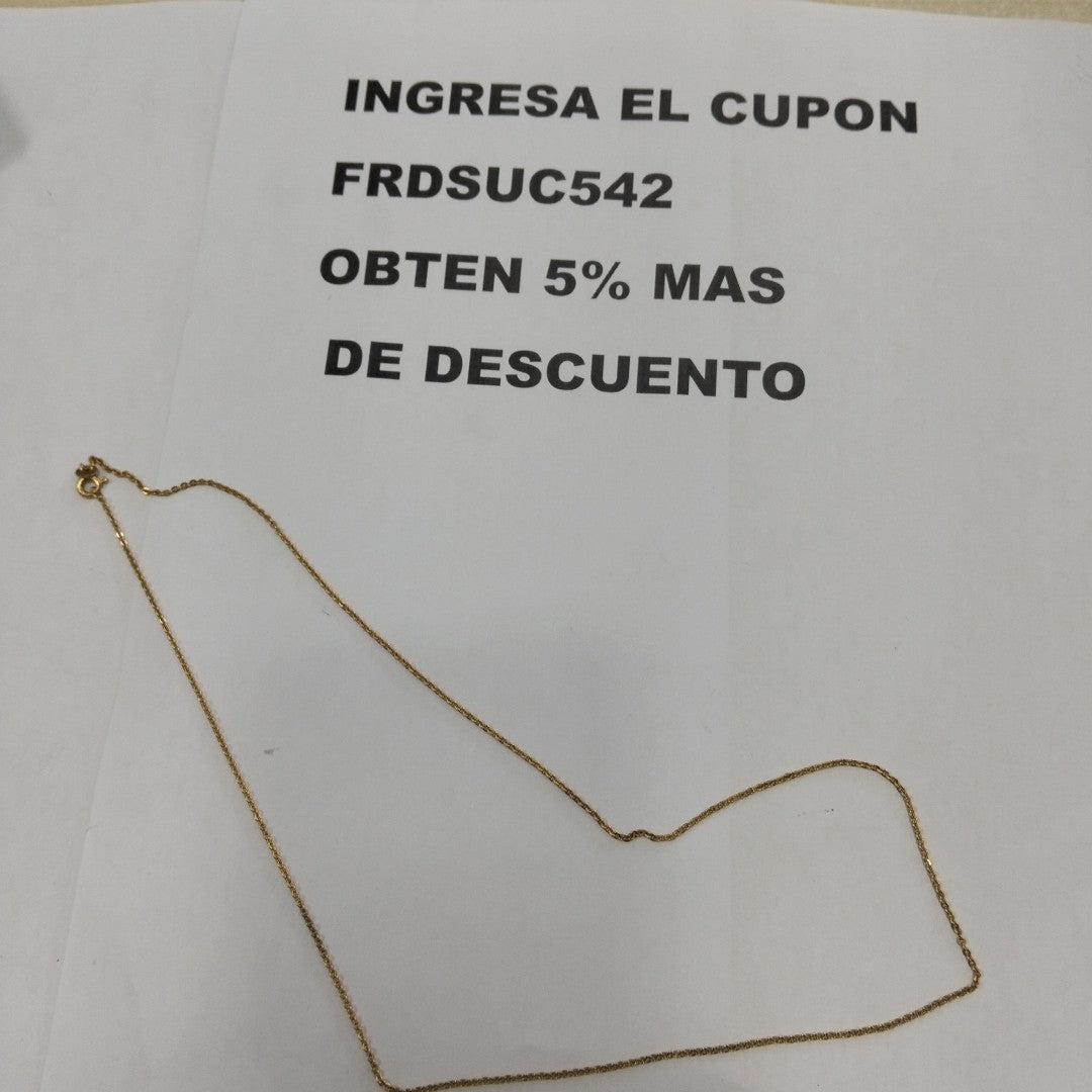 CADENA. ORO. 18 K 3.8 GRMS (SEMINUEVO)