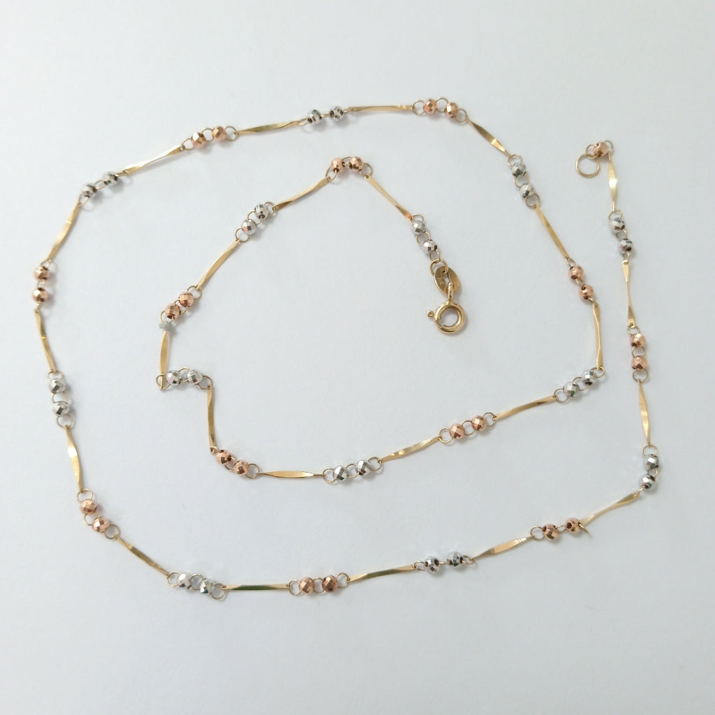 CADENA ORO,RODIADO 10 K 3,60 GRMS (SEMINUEVO)