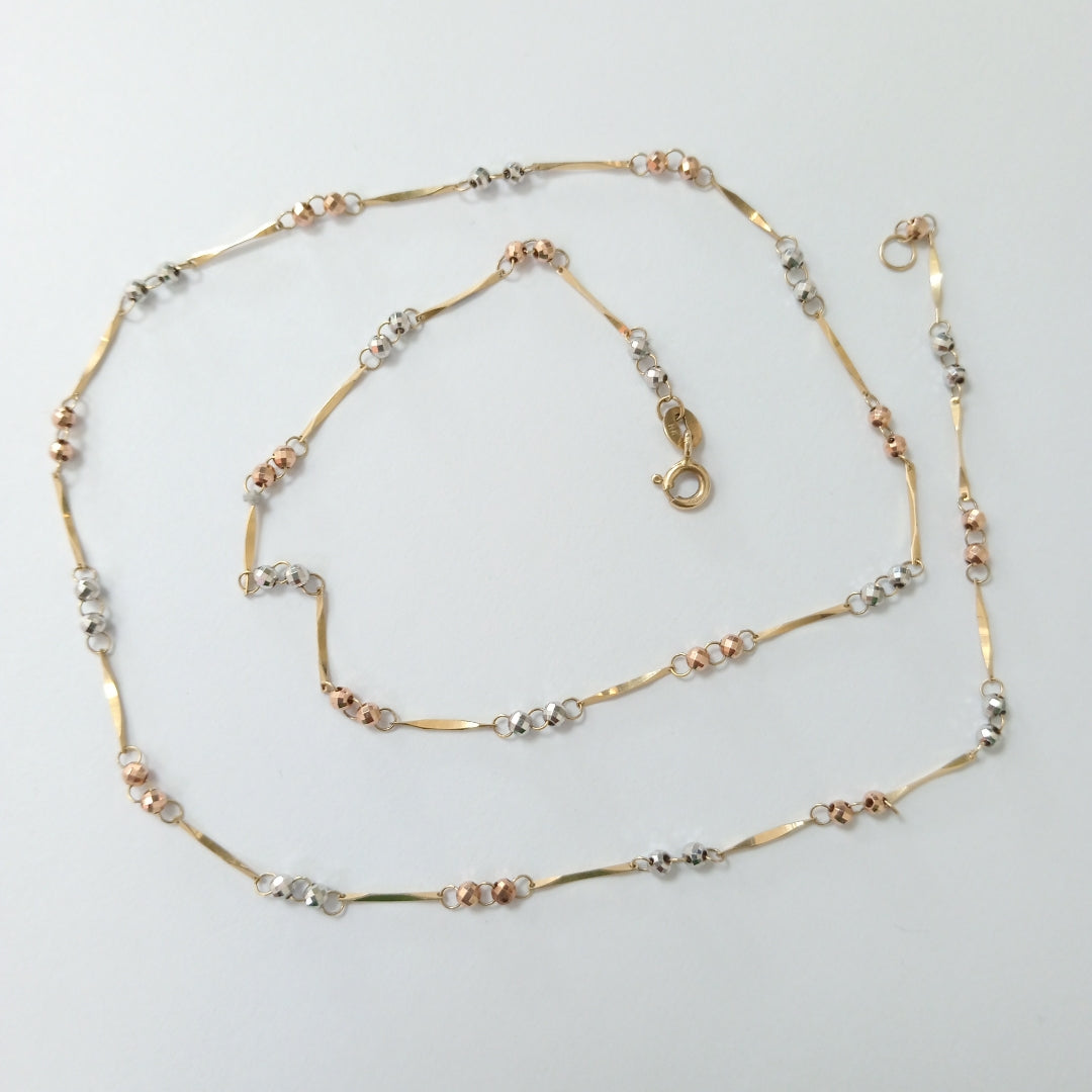 CADENA ORO,RODIADO 10 K 3,60 GRMS (SEMINUEVO)