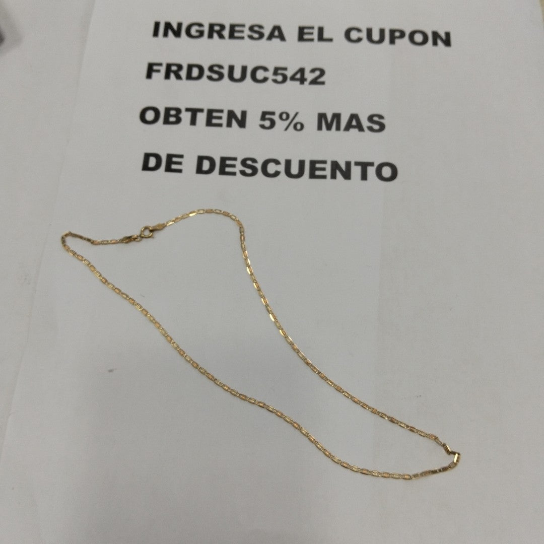 CADENA ORO 14 K 2,40 GRMS (SEMINUEVO)