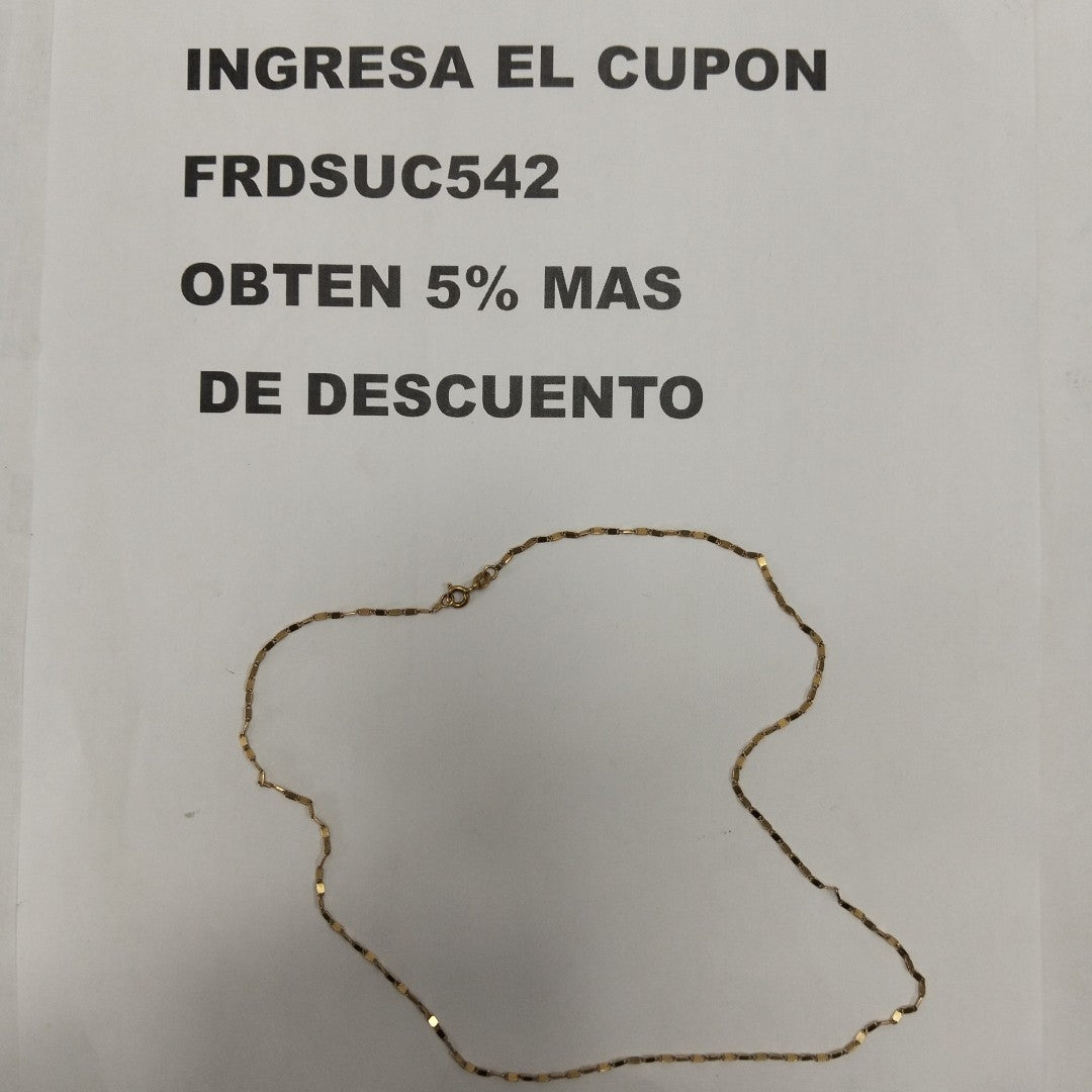 CADENA ORO 14 K 3,30 GRMS (SEMINUEVO)