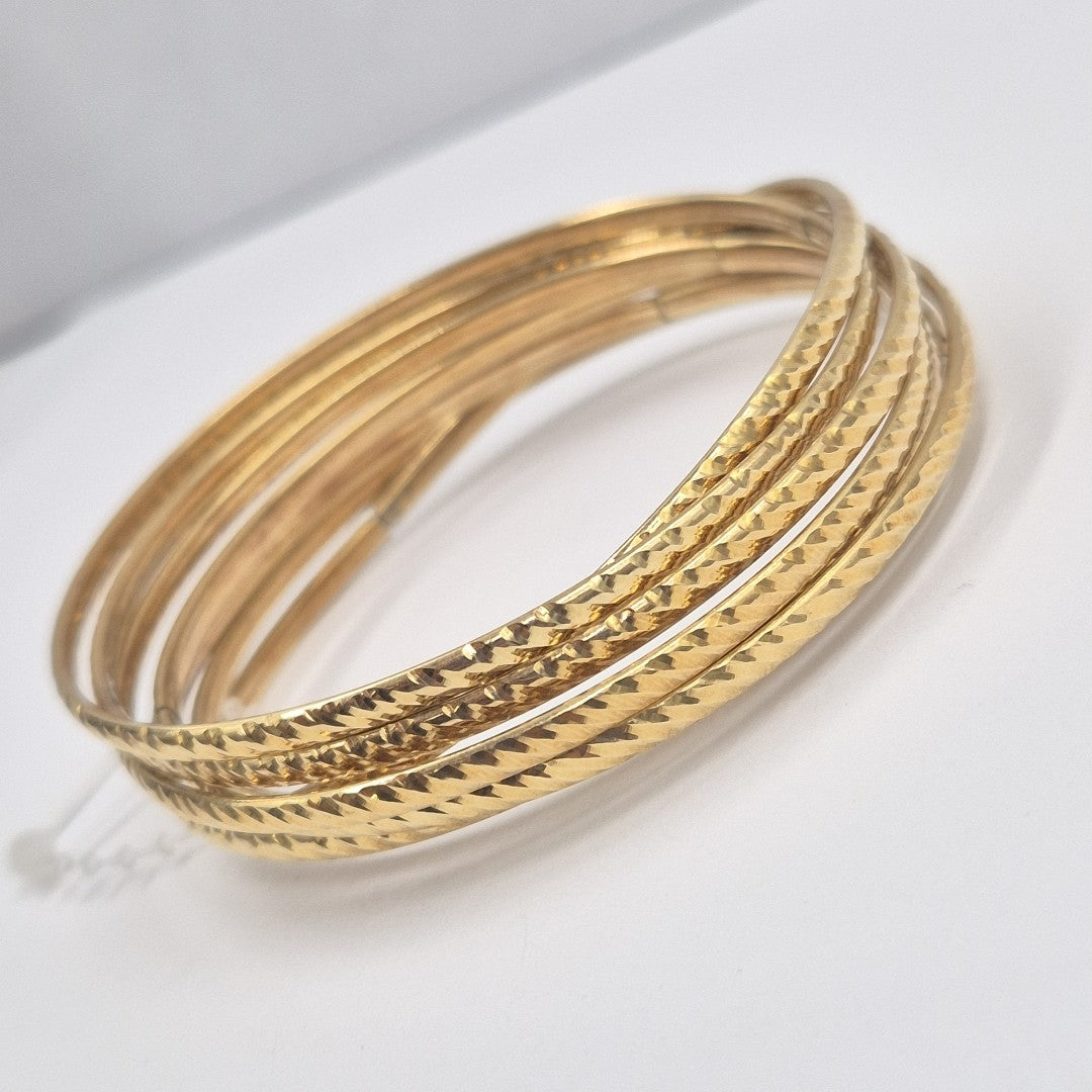 SEMANARIO DE PULSERAS. ORO. 10 K 22.2 GRMS (SEMINUEVO)