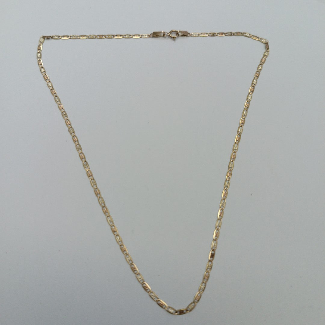 CADENA. ORO, ORO COMBINADO. 10 K 1.8 GRMS (SEMINUEVO)