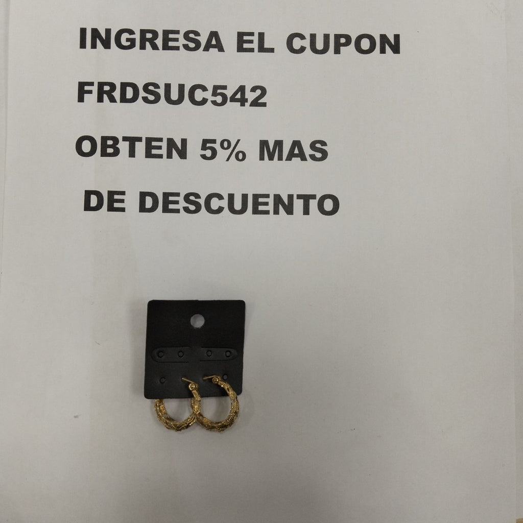 ARRACADAS PAR. ORO. 14 K 3.7 GRMS (SEMINUEVO)