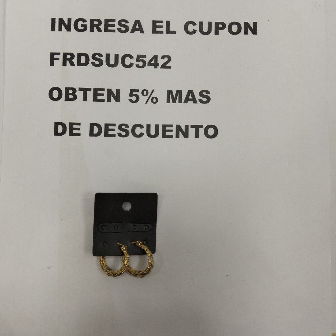 ARRACADAS PAR. ORO. 14 K 3.7 GRMS (SEMINUEVO)