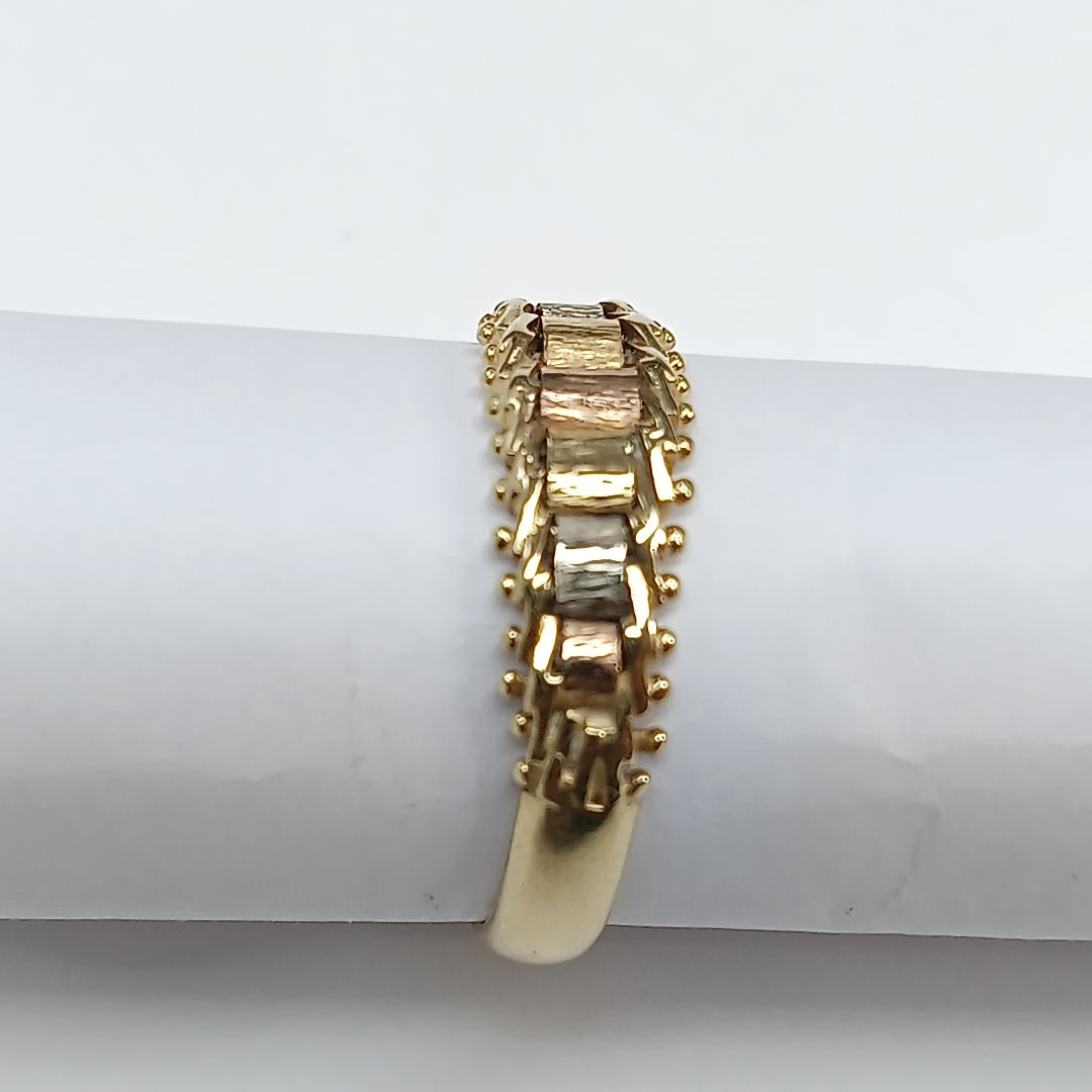 ANILLITO ORO COMBINADO 14 K 3,30 GRMS (SEMINUEVO)