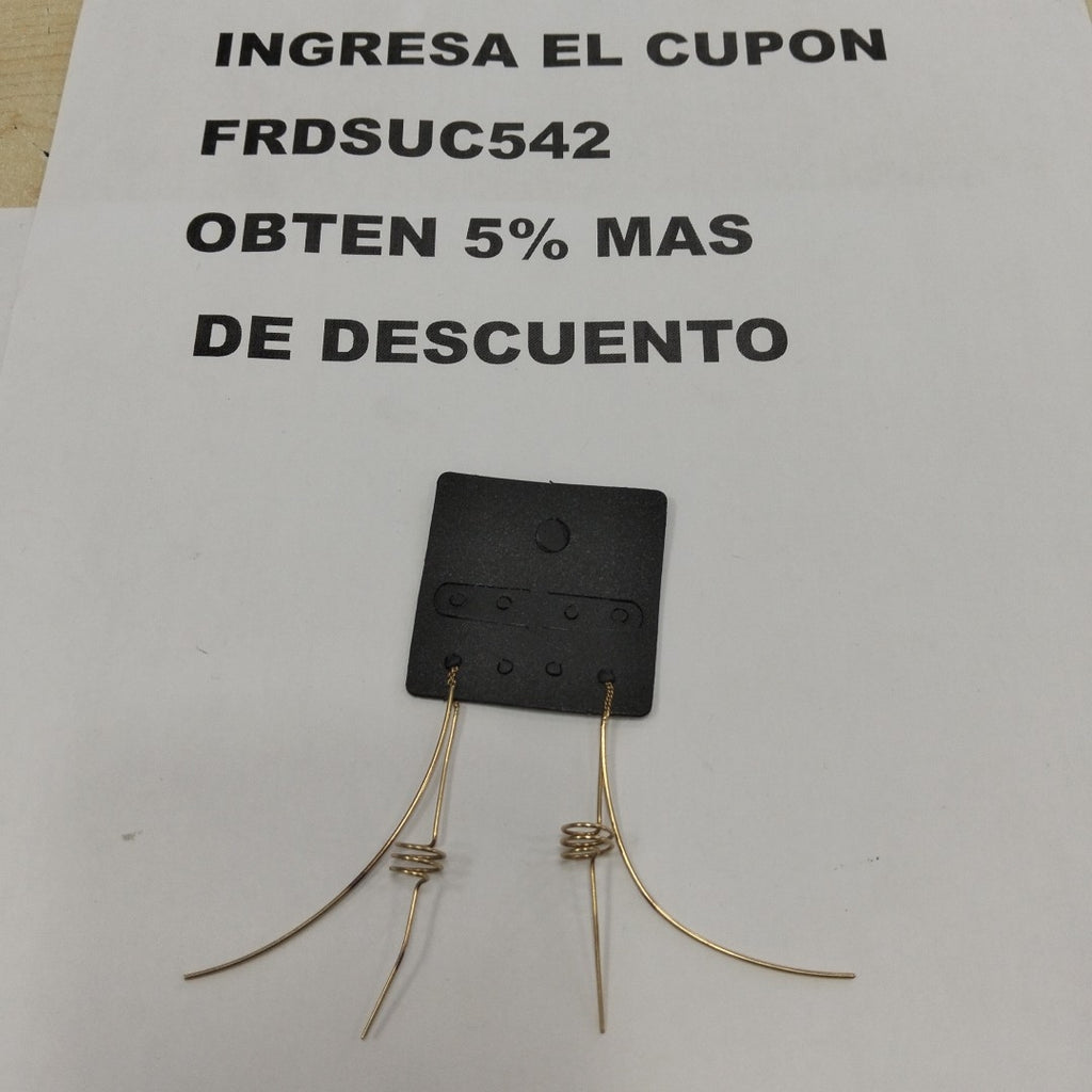 ARETES PAR ORO 10 K 1,70 GRMS (SEMINUEVO)