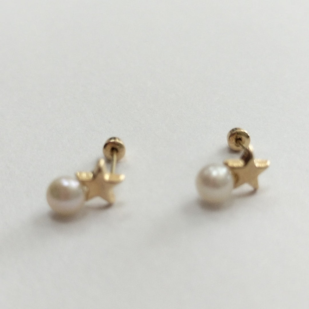 BROQUELES ORO 14K 1 (NUEVO)