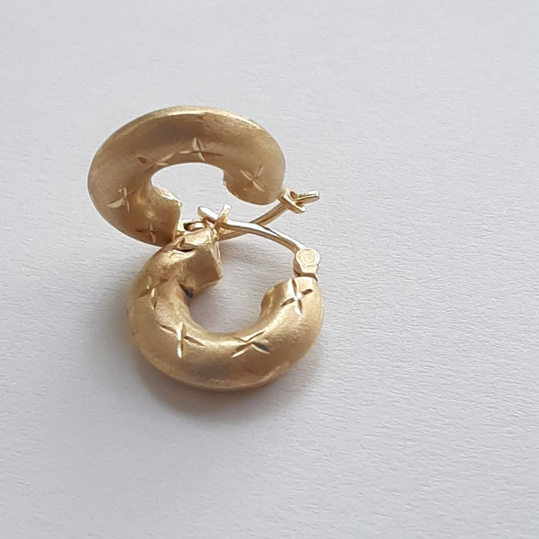ARRACADAS PAR ORO 14 K 1,50 GRMS (SEMINUEVO)