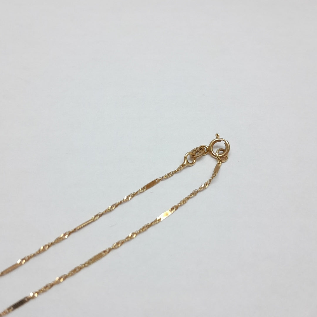CADENA. ORO. 10 K 0.8 GRMS (SEMINUEVO)