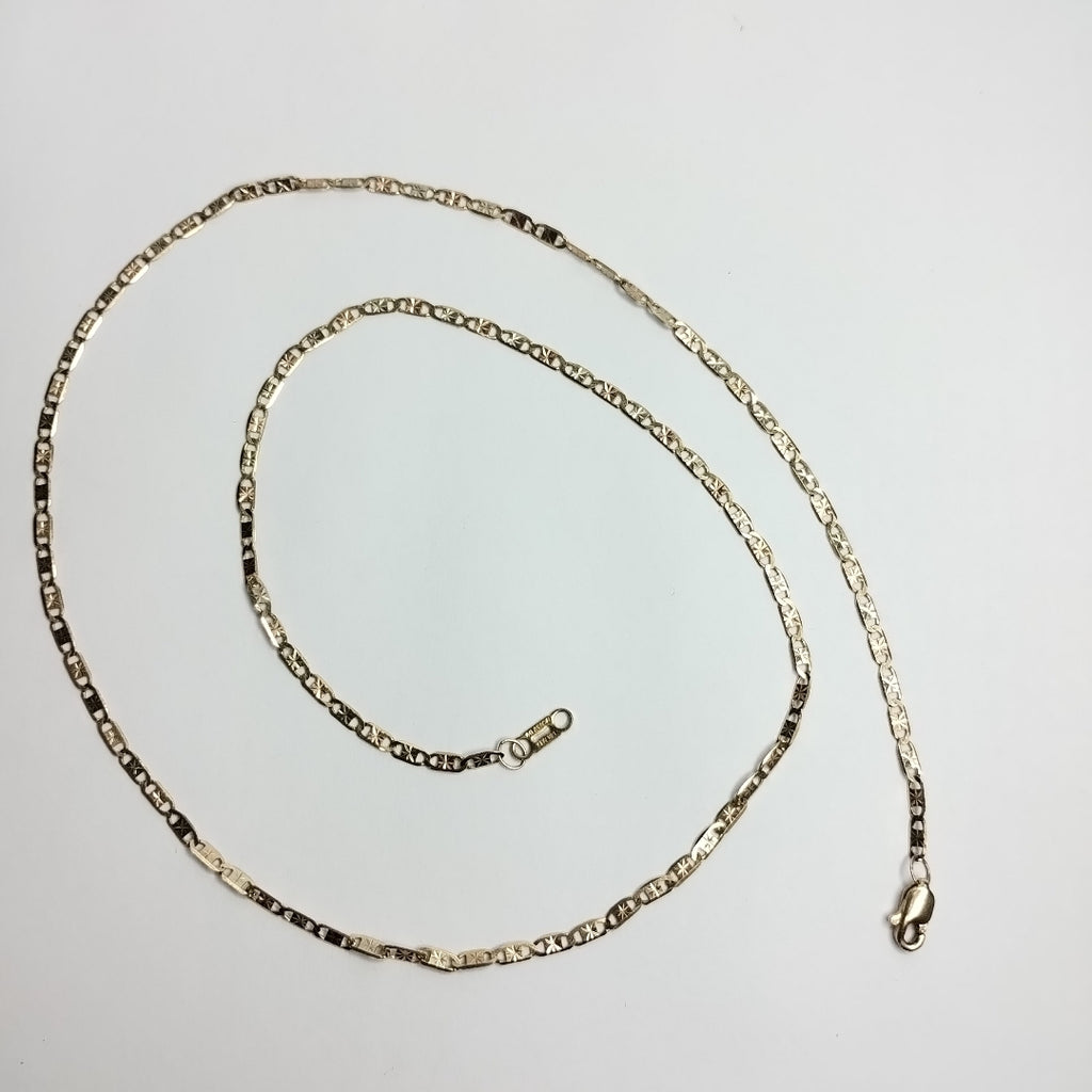 CADENA. ORO, ORO COMBINADO. 14 K 3.7 GRMS (SEMINUEVO)