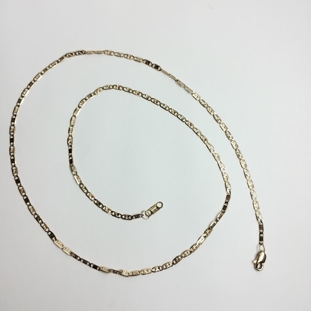CADENA. ORO, ORO COMBINADO. 14 K 3.7 GRMS (SEMINUEVO)