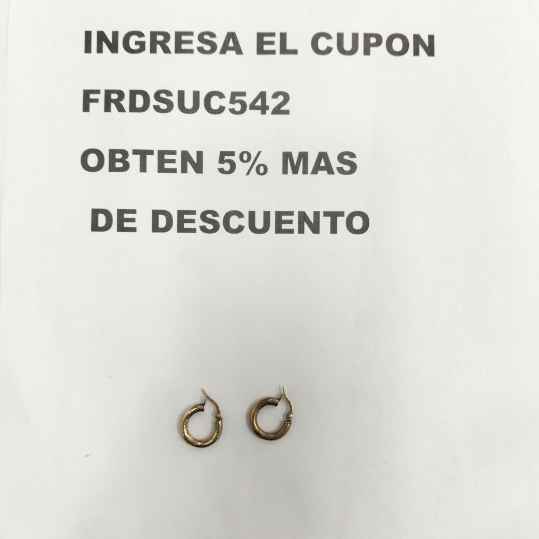 ARRACADAS PAR ORO 10 K 1,30 GRMS (SEMINUEVO)