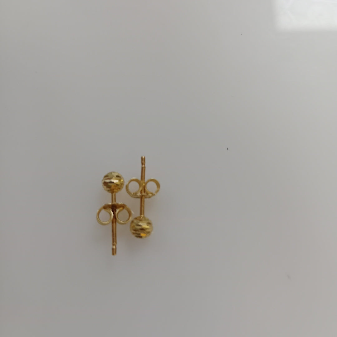 BROQUELES PAR ORO 14 K 0,60 GRMS (SEMINUEVO)