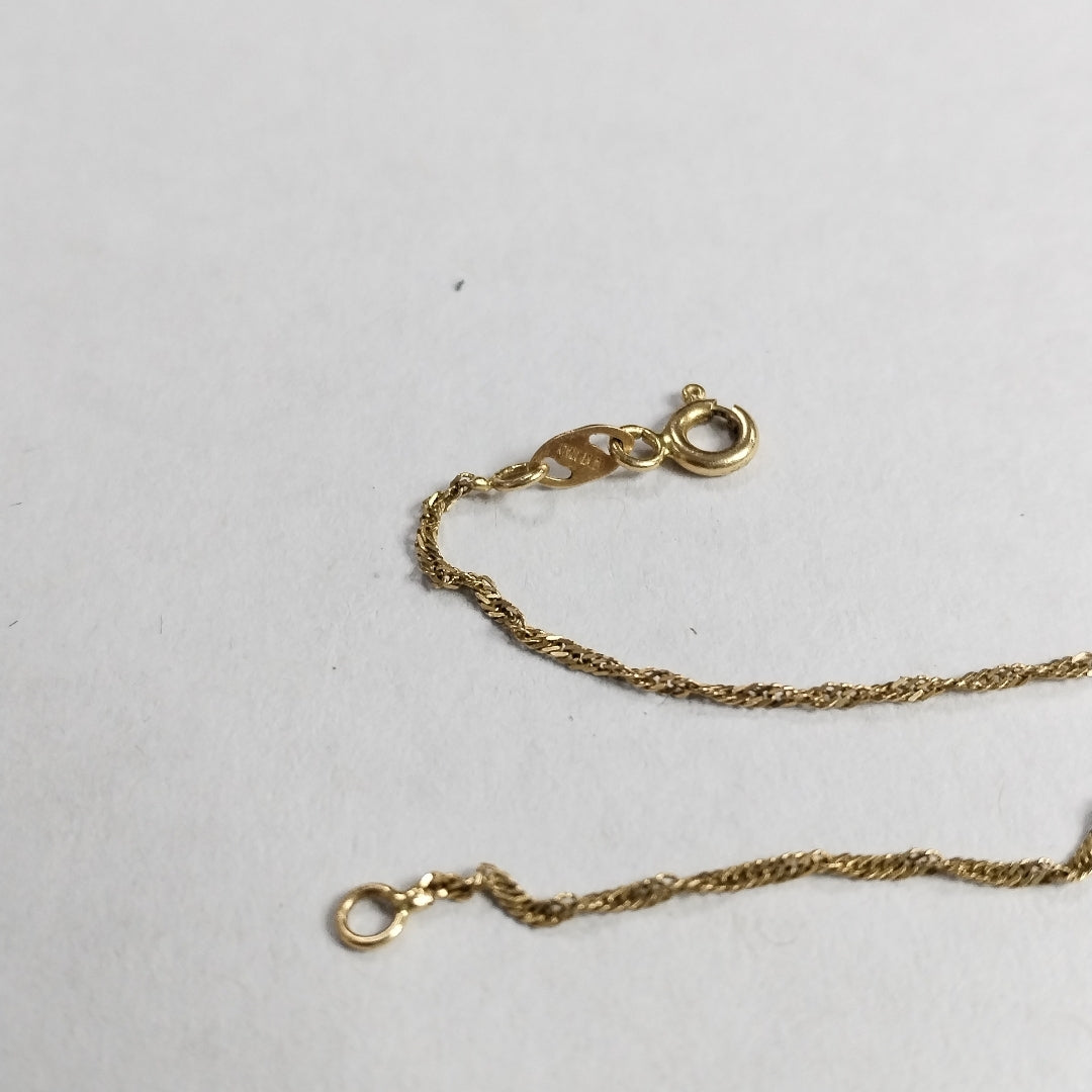 CADENA ORO COMBINADO 14 K 3,20 GRMS (SEMINUEVO)