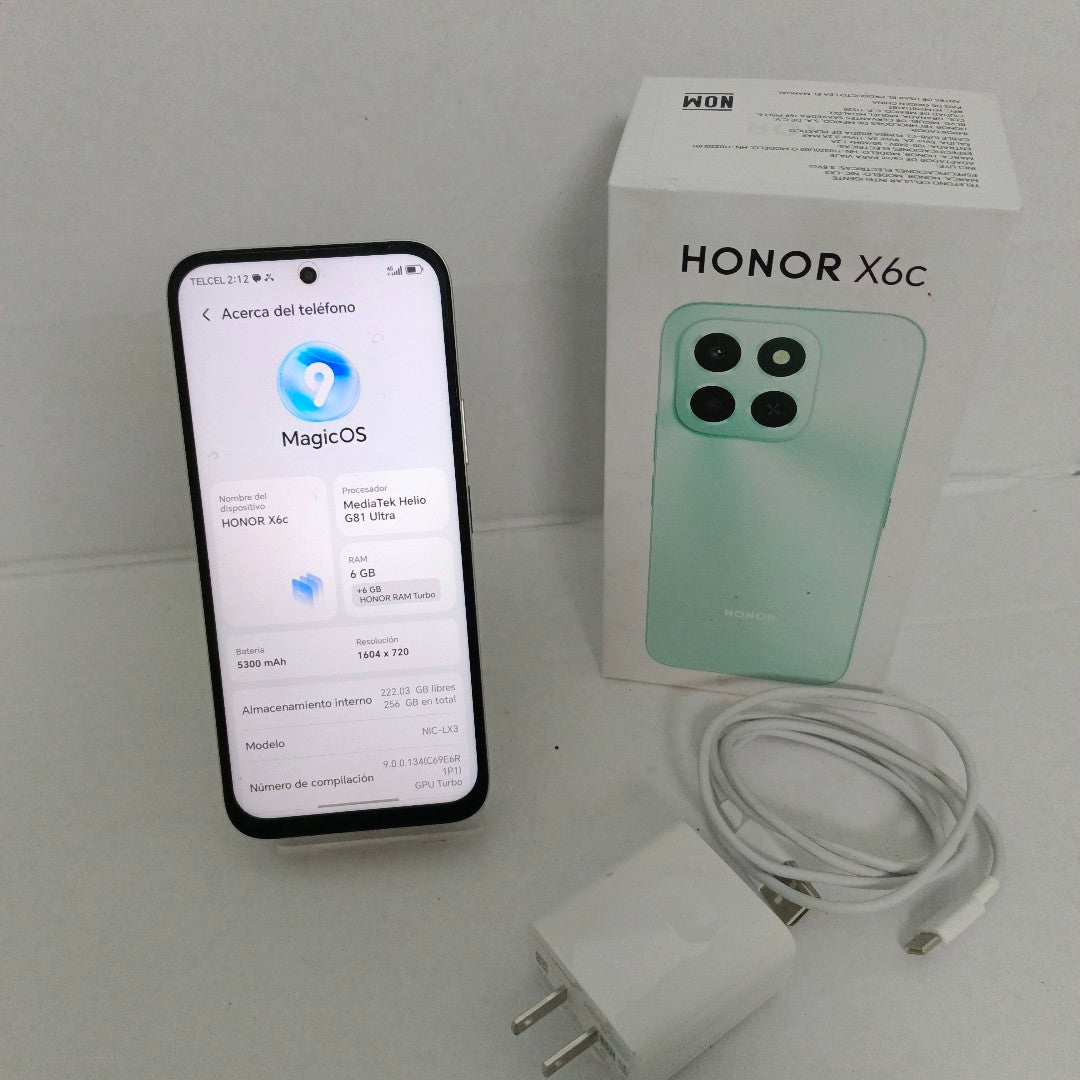 CELULAR HONOR X6C NIC-LX3 (2025) 256 GB 6 GB RAM (SEMINUEVO)