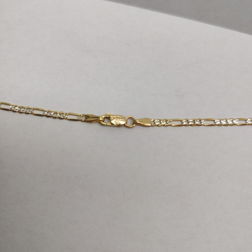 CADENAS CARTIER 3*1 DIAMANTADA ORO 14K 4.6 (NUEVO)