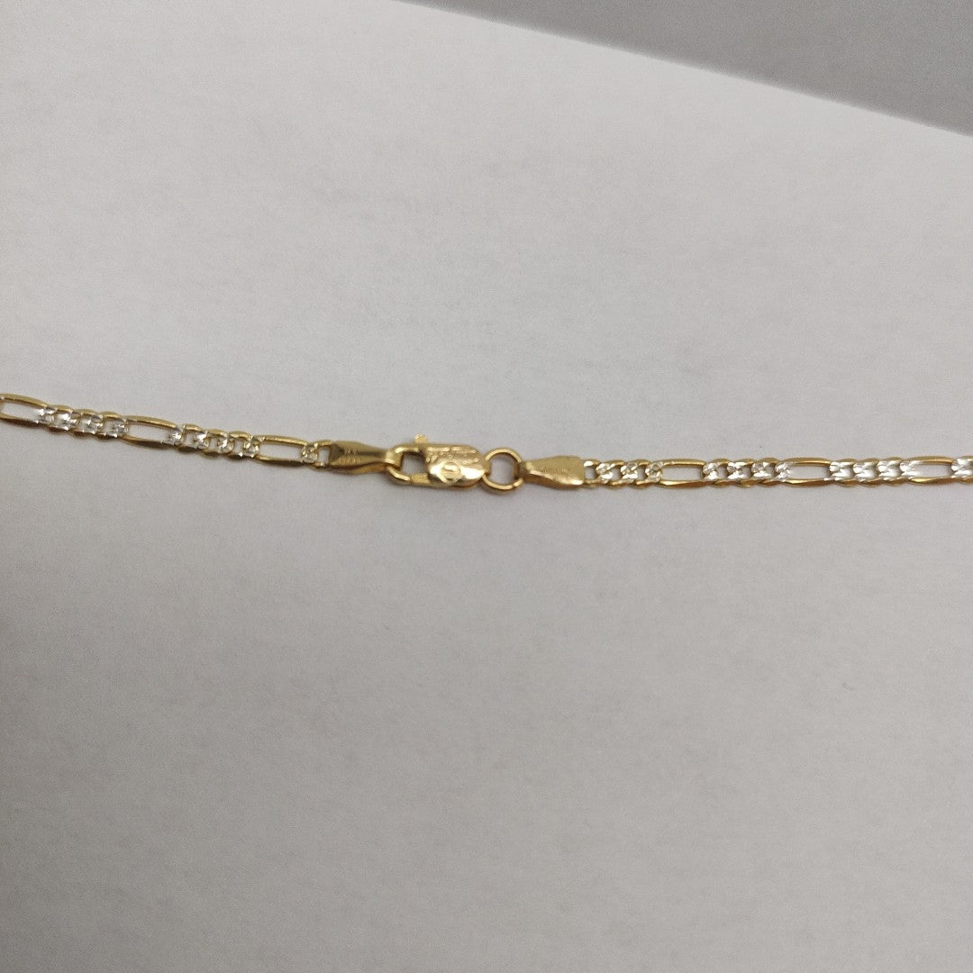 CADENAS CARTIER 3*1 DIAMANTADA ORO 14K 4.6 (NUEVO)
