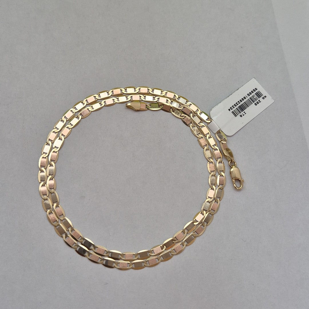 CADENAS VALENTINA/ESPEJO ORO 14K 10 (NUEVO)