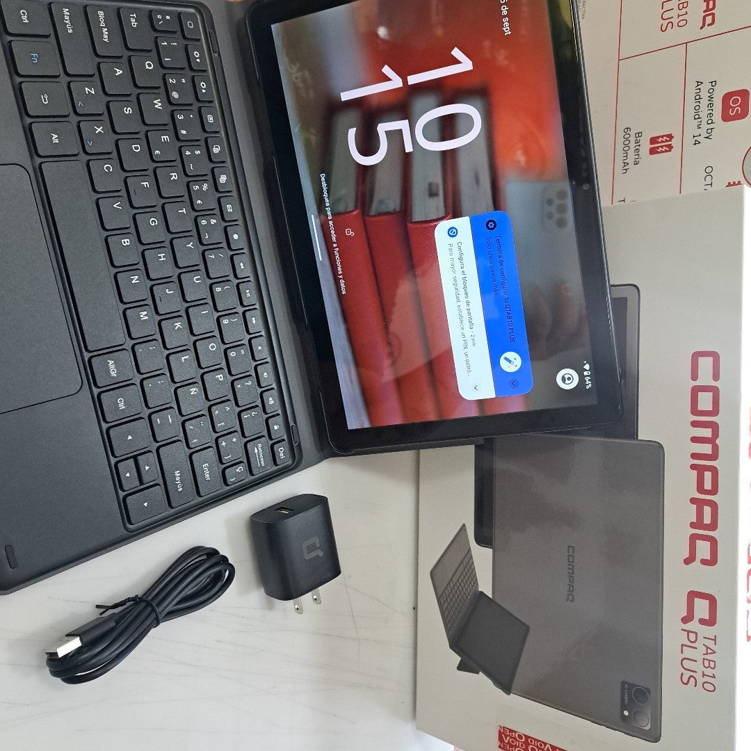 TABLETA COMPAQ QTAB10PLUS 128 GB 6 GB RAM (SEMINUEVO)