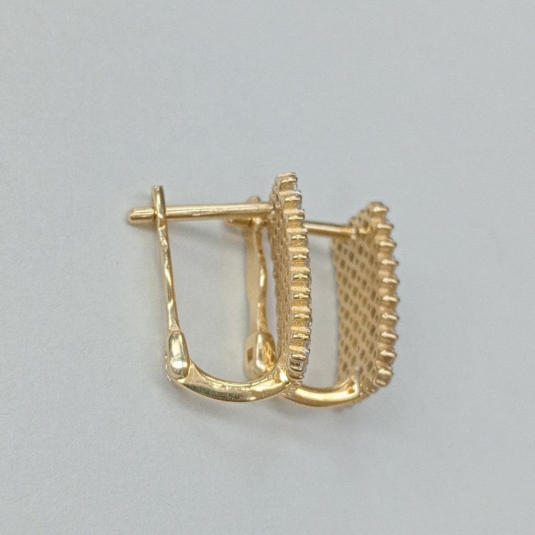 BROQUELES ORO 14K 3.2 (NUEVO)