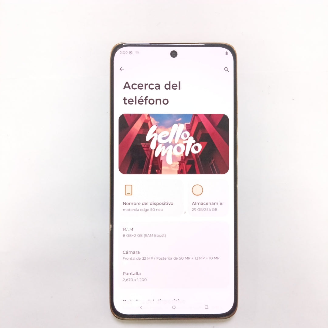 CELULAR MOTOROLA EDGE 50 NEO XT2409-2 (2024) 256 GB 8 GB RAM (SEMINUEVO)