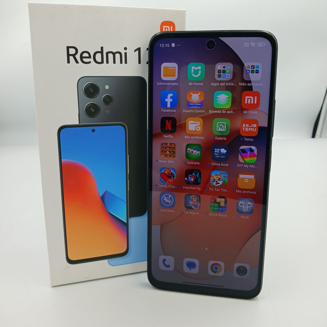 CELULAR XIAOMI REDMI 12 23053RN02L 256 GB 8 GB RAM (SEMINUEVO)