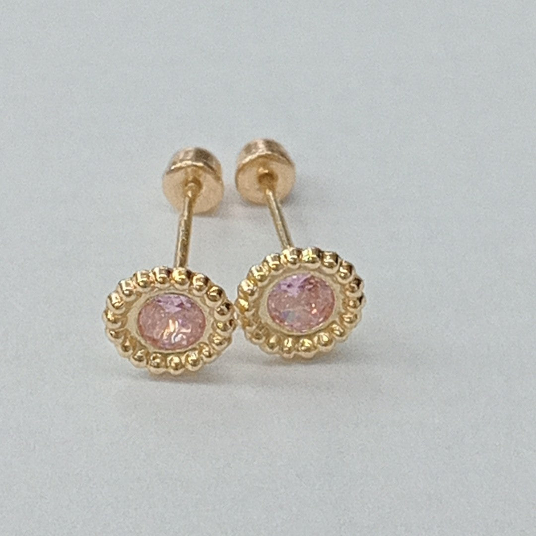 BROQUELES ORO 14K 1 (NUEVO)