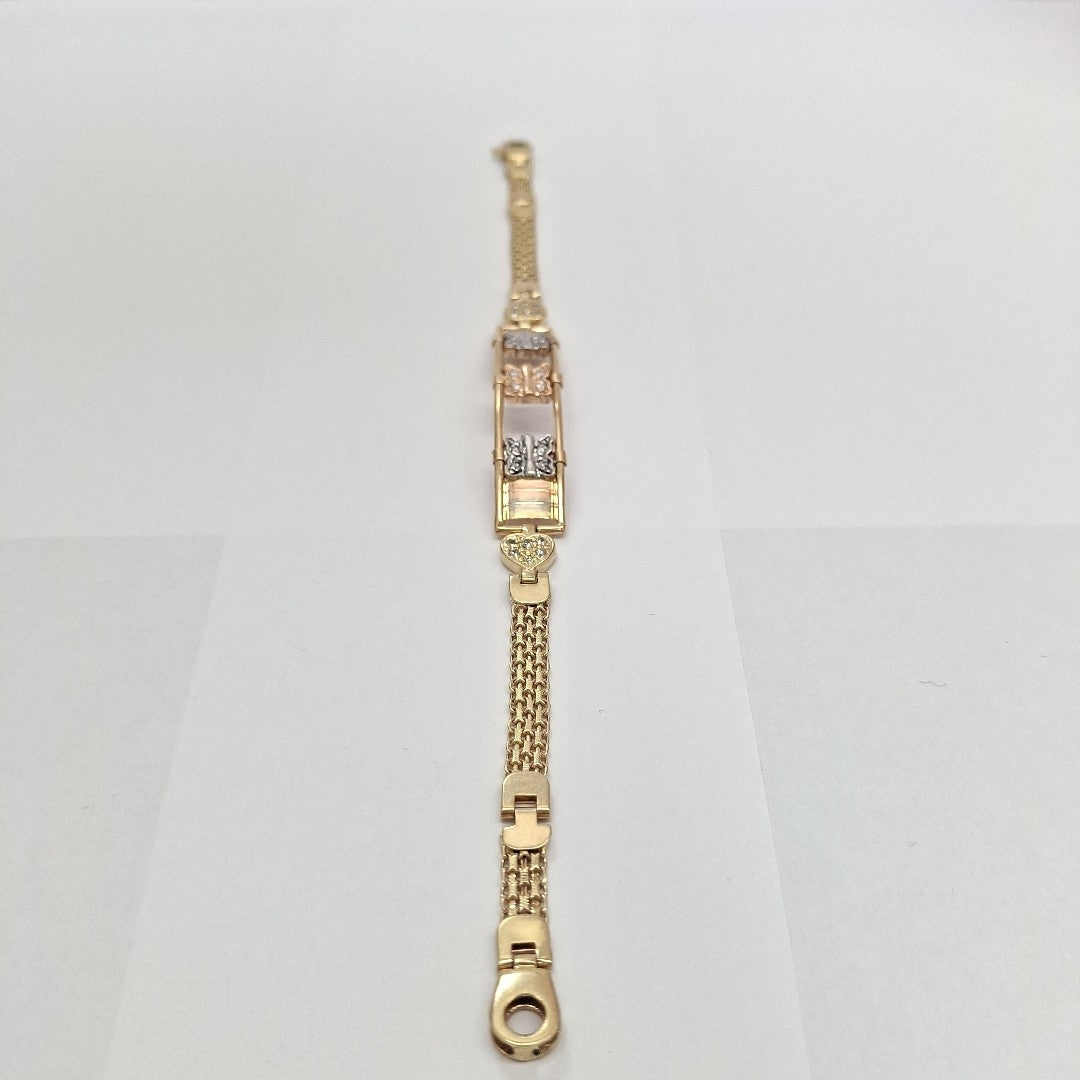 ESCLAVA. ORO COMBINADO. 14 K 12 GRMS (SEMINUEVO)