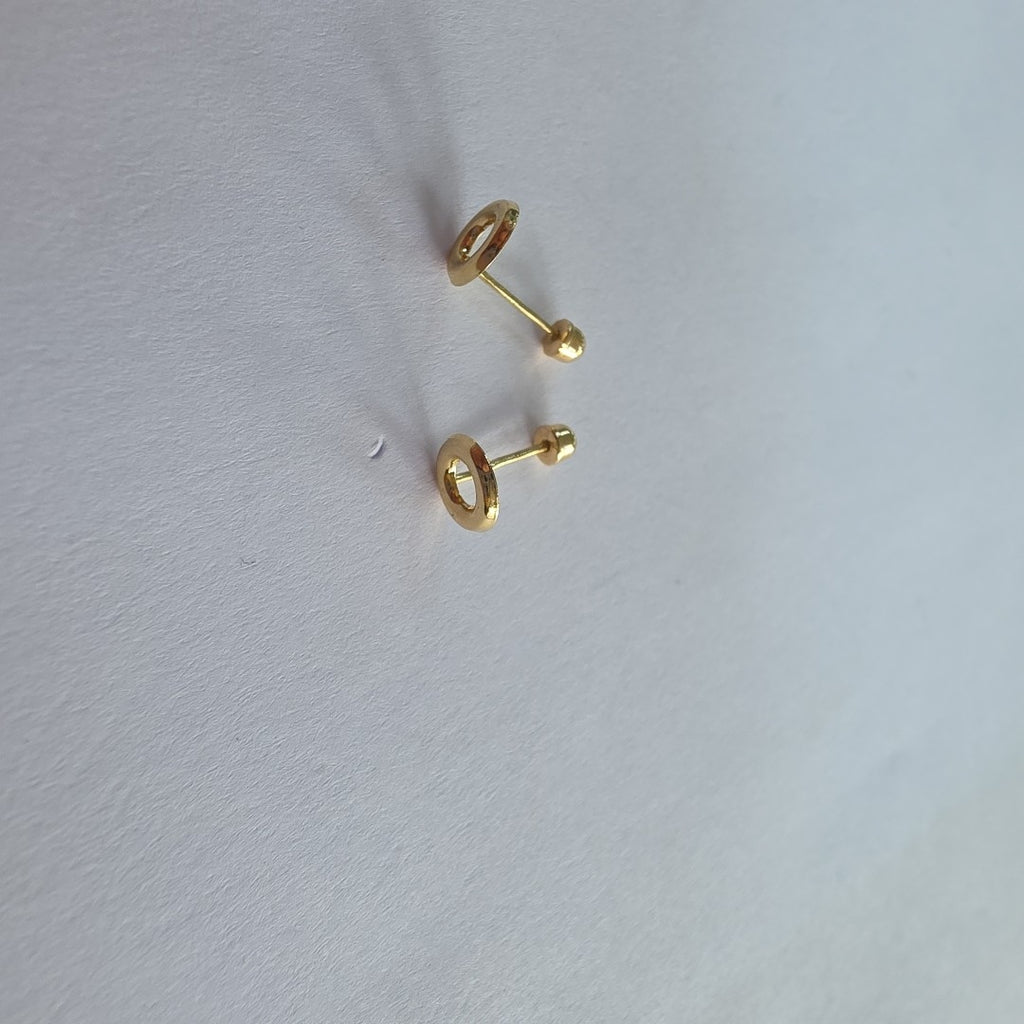 BROQUELES ORO 14K 1 (NUEVO)