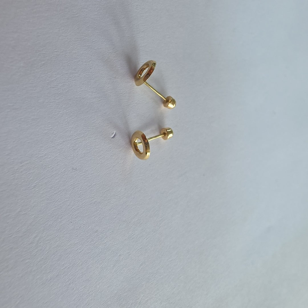 BROQUELES ORO 14K 1 (NUEVO)