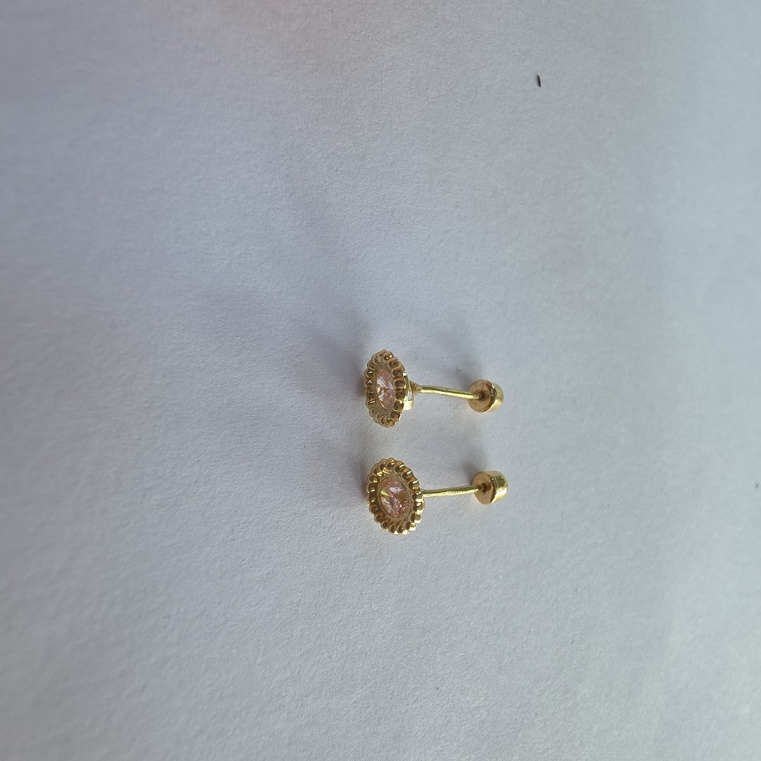 BROQUELES ORO 14K 1 (NUEVO)