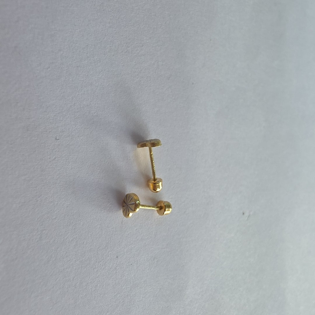 BROQUELES ORO 14K 1 (NUEVO)