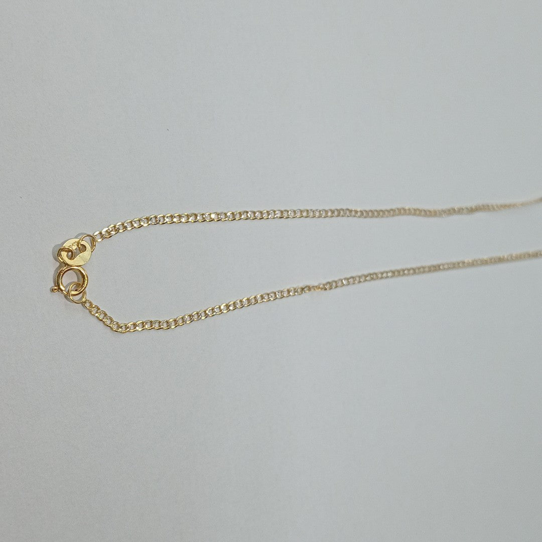 CADENAS BARBADA DIAMANTADA ORO 14K 2.1 (NUEVO)