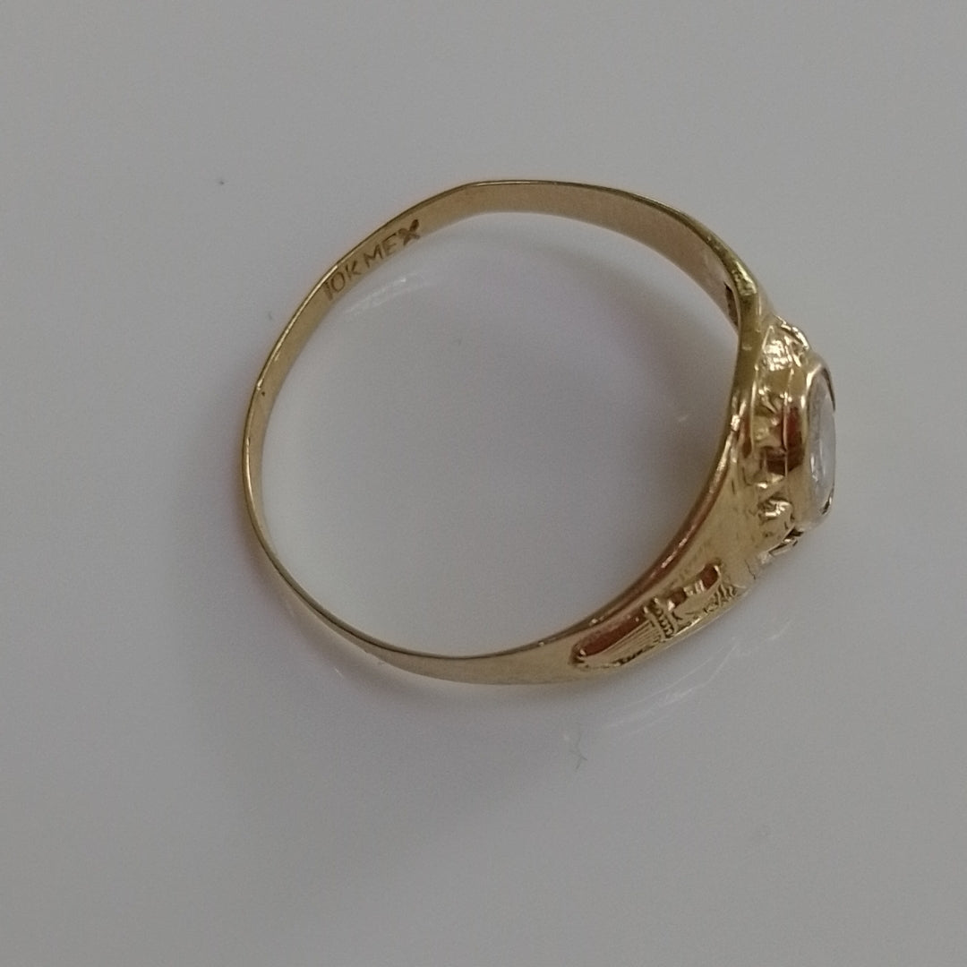 ANILLO DE GRADUACIÓN ORO 10 K 1,70 GRMS (SEMINUEVO)