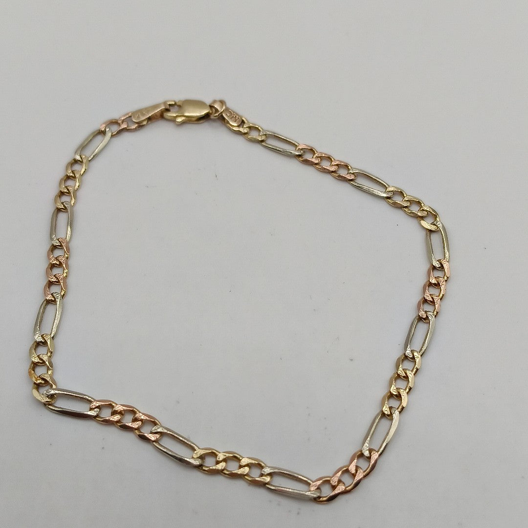 PULSERA. ORO COMBINADO. 14 K 2.8 GRMS (SEMINUEVO)