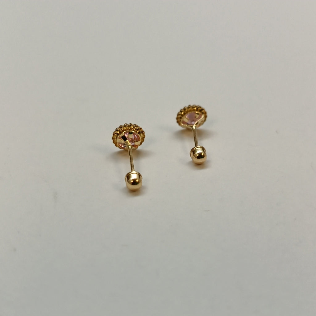 BROQUELES ORO 14K 1 (NUEVO)